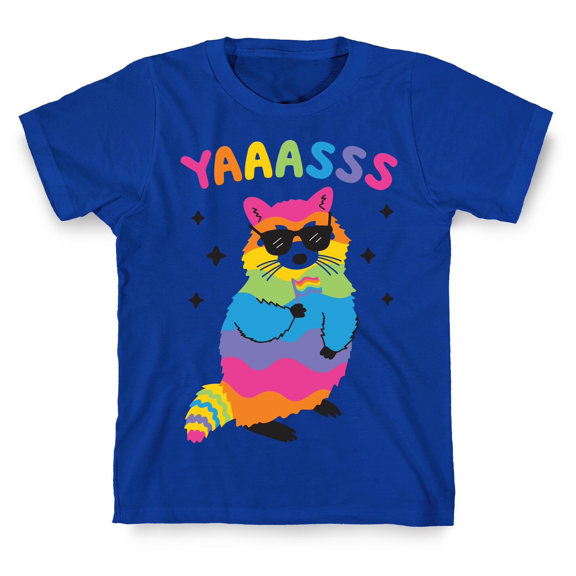 Yas Rainbow Raccoon T-Shirt